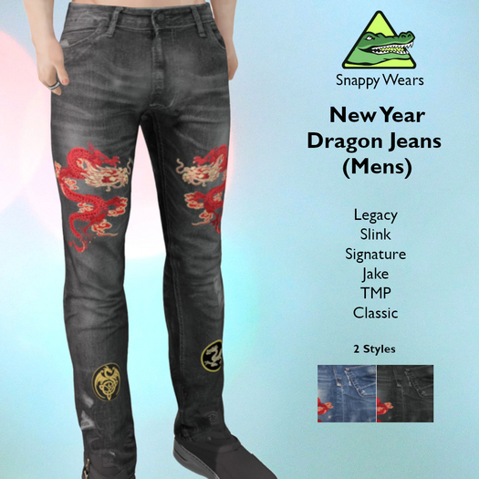 Snappy4men - Dragon Jeans