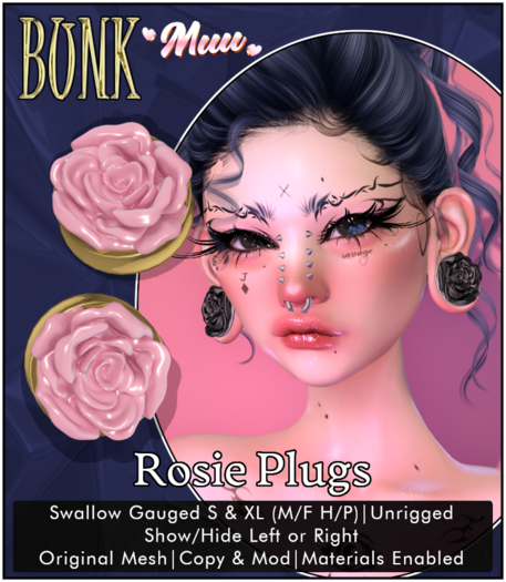 Bunk x Muu. Rosie Plugs (FATPACK)