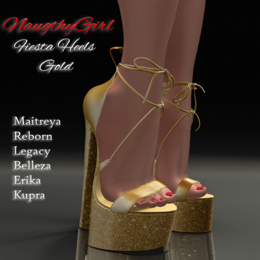 N.G~ Fiesta Heels Gold