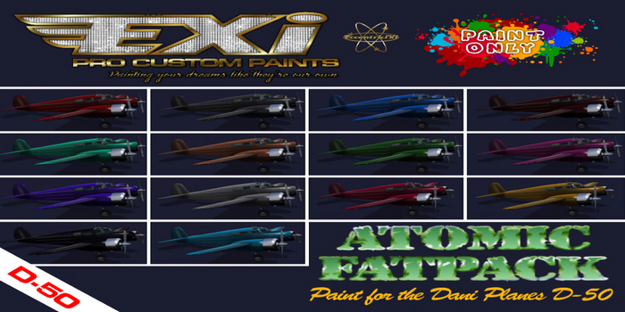 ~EXi~ Paint D- 50 Atomic Fatpack (boxed)