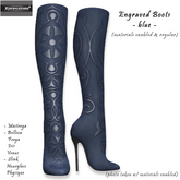 [Xprs] - Engraved Boots Blue