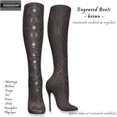 [Xprs] - Engraved Boots Brown