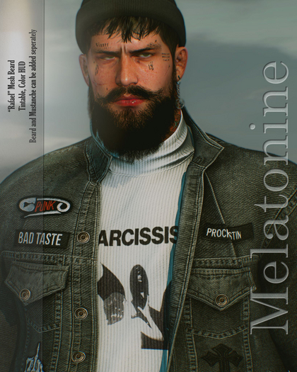[Melatonine] "Rafael" Mesh Beard DEMO