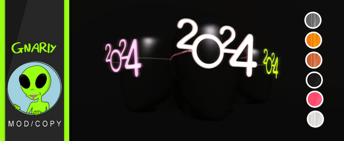 Gnarly. - NYE'24 Glasses Set - Plastic