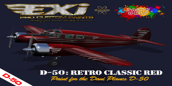 ~EXi~ Paint D- 50 Retro  Red Classic (boxed)