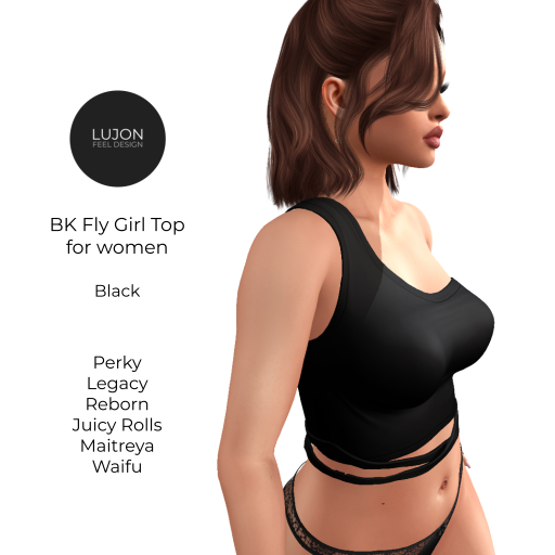 {LUJON} BK Fly Girl Top - Women - Black