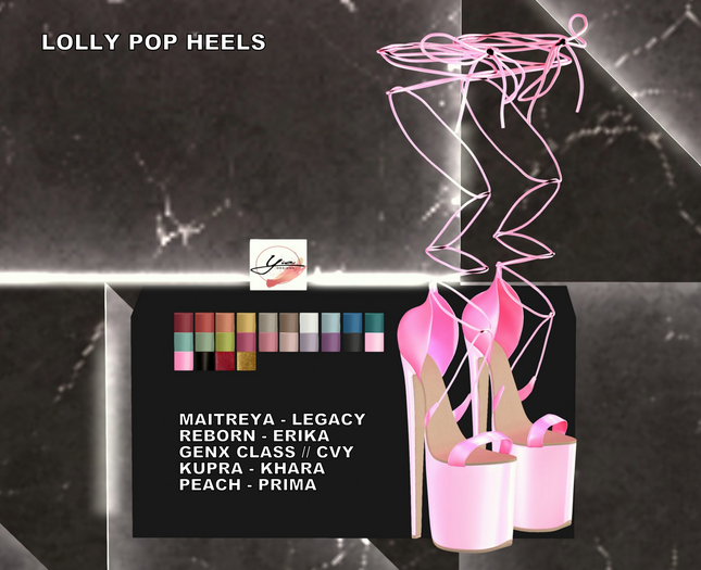 ..YIA.. Lolly Pop Heels Fatpack