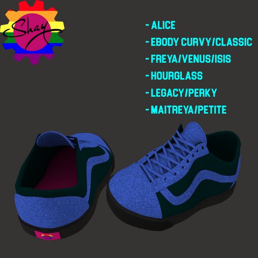 Blue Glitter Sneakers (F)