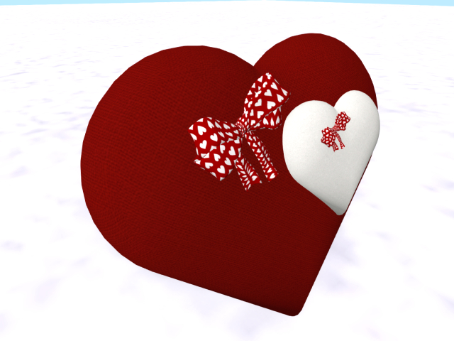 Heart Pillow - red