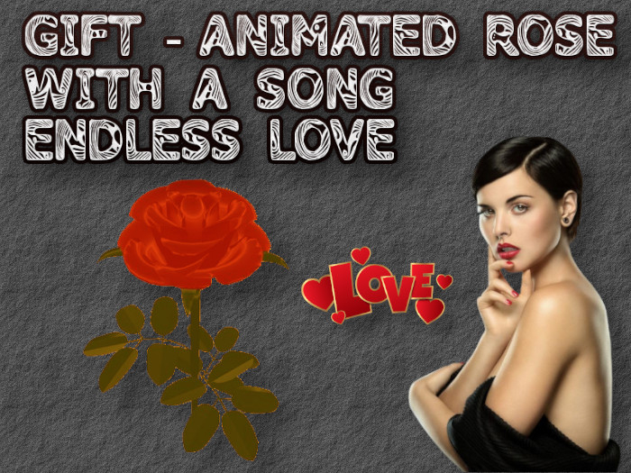 [WDC] ANIMATED LOVE ROSE WITH A SONG ENDLESS LOVE
