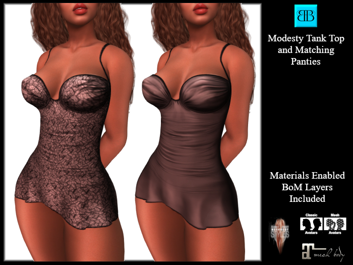 *BB* Modesty Tank Tops Taupe 