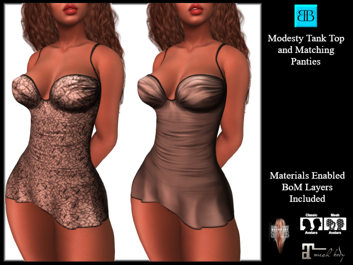 *BB* Modesty Tank Tops Bronze