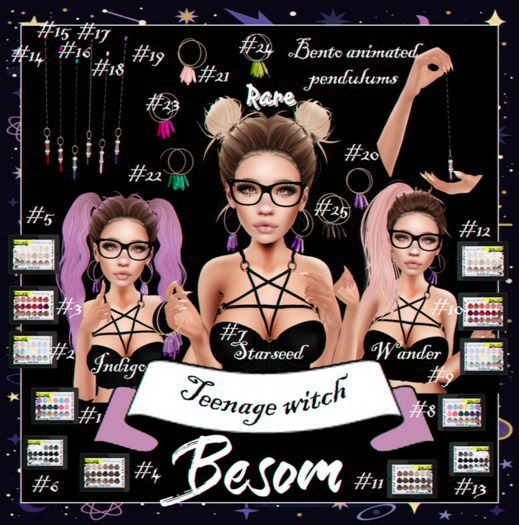 *Besom Hair~ Star seed #7 RARE ALL