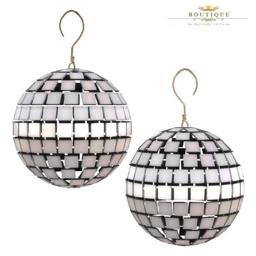 SILVER Disco / Mirror Ball Earrings - (ADD To UNBOX)