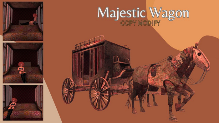 Celtic Mesh Cart - Animated Sit (Copy & Modify, 81 Impact)
