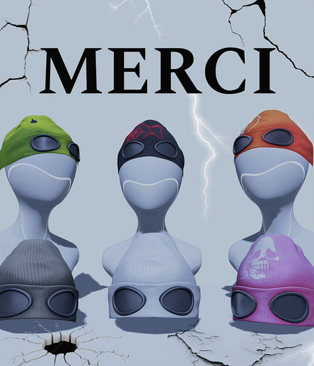 Merci Pink Beanie