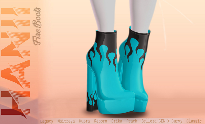 HANII - Fire Boots  (BLUE)