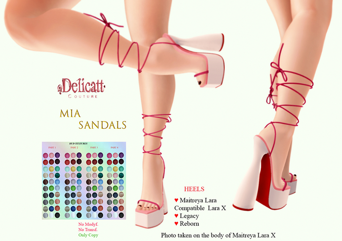 Delicatt couture - Mia Sandals - Collection 2024#Jan.#06