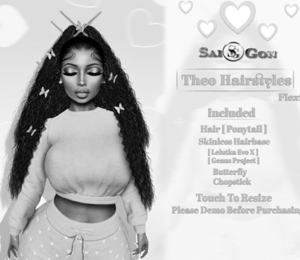 SG - " Theo Hairstyles " [ Ponytail ] DEMO