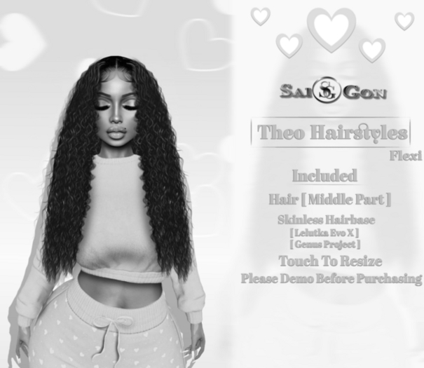 SG - " Theo Hairstyles " [ Middle Part ] DEMO