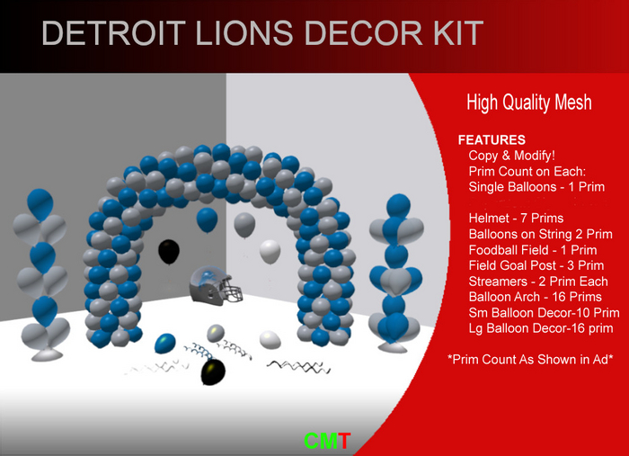 Detroit Lions Decor Kit 