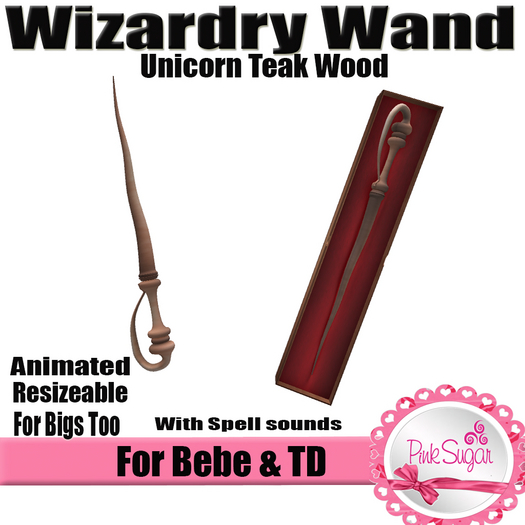 PS Unicorn Wand Teak BOXED