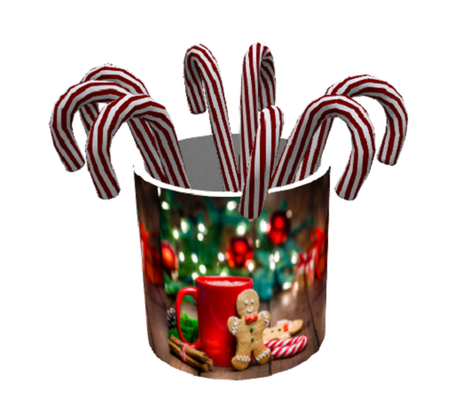 Gingerbread Candy Cane Jar **Gives Candy Cane**