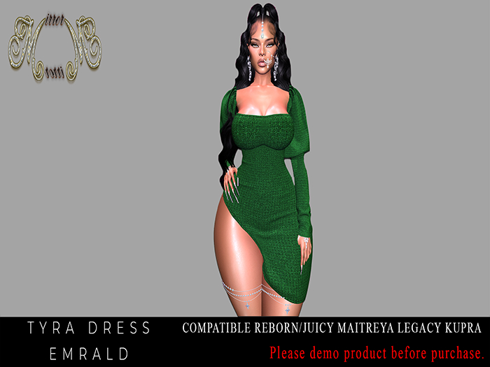 ~MM~ 2023 TYRA DRESS EMERALD