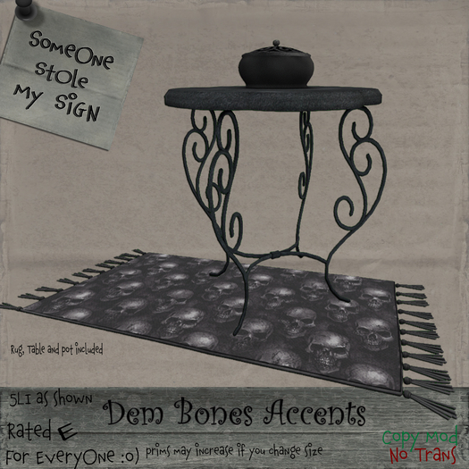SSMS - Dem Bones Accents Boxed
