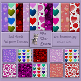 Just Hearts full permission seamless textures