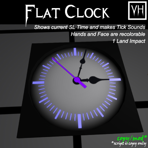 VH Flat Clock