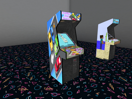 Camera Arcade Second Life Marketplace - Playable Arcade Cabinet - Parking Jam Escape