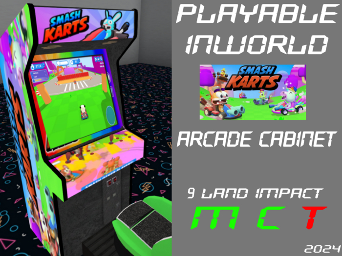 Playable Arcade Cabinet - Smash-Karts
