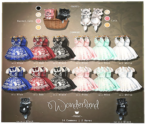 -Pixicat- Wonderland.Dress nr.2 - Mint (xs)