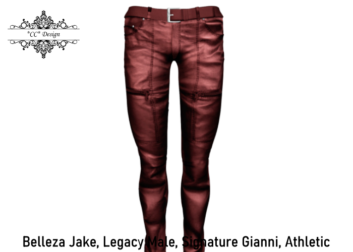 (60) *CC* Lukas Leather Pants Red