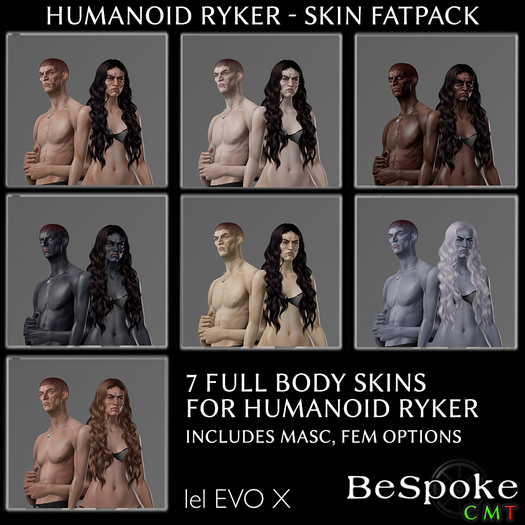BeSpoke - Humanoid Ryker - Skin Fatpack