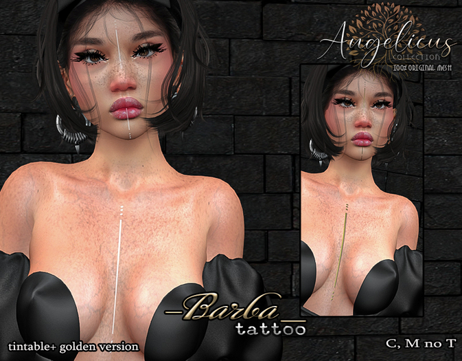 :AngelicUS:  Barba  face +torso  tattoo 