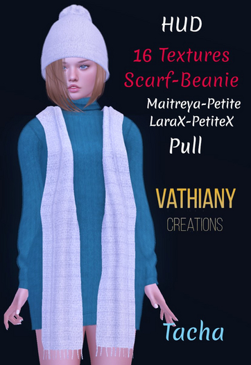 [V.C] Tacha Set +HUD (Scarf -Beanie) GREEN