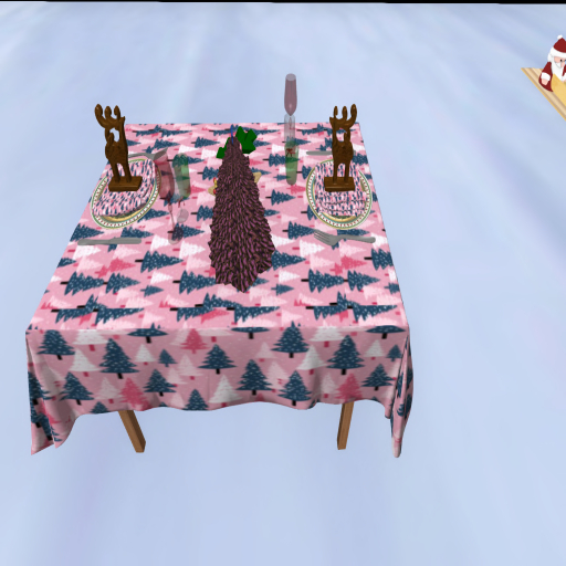 Pink Christmas Table