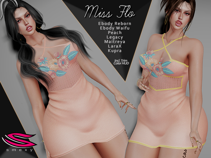 ::Smexy:: Miss Flo Dress PEACHY