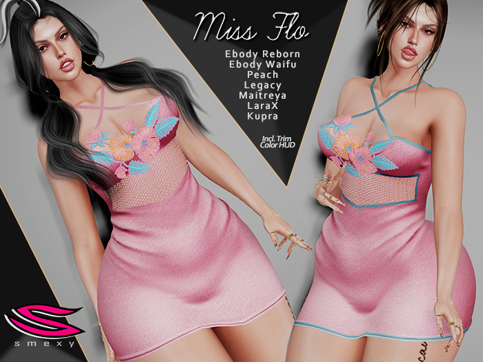 ::Smexy:: Miss Flo Dress ROSE