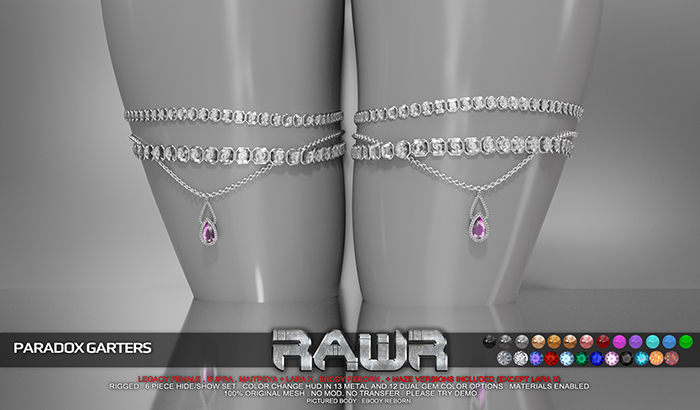 RAWR! Paradox Garters (add me)