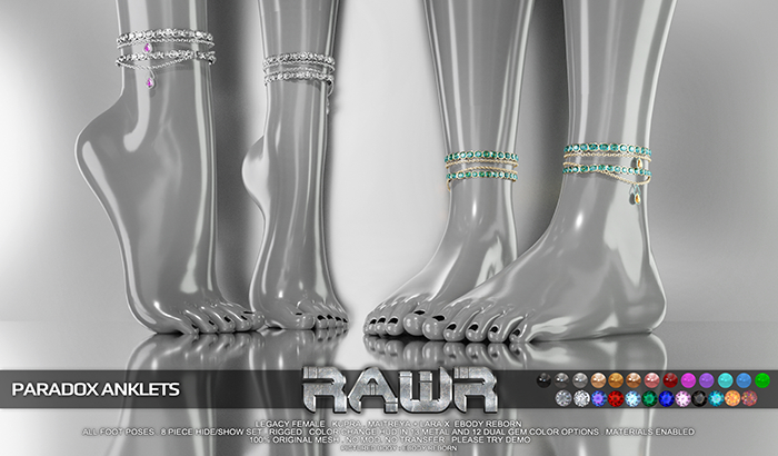 RAWR! Paradox Anklets DEMO (add me)