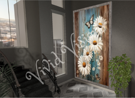 Butterfly Daisy Love Picture Frame