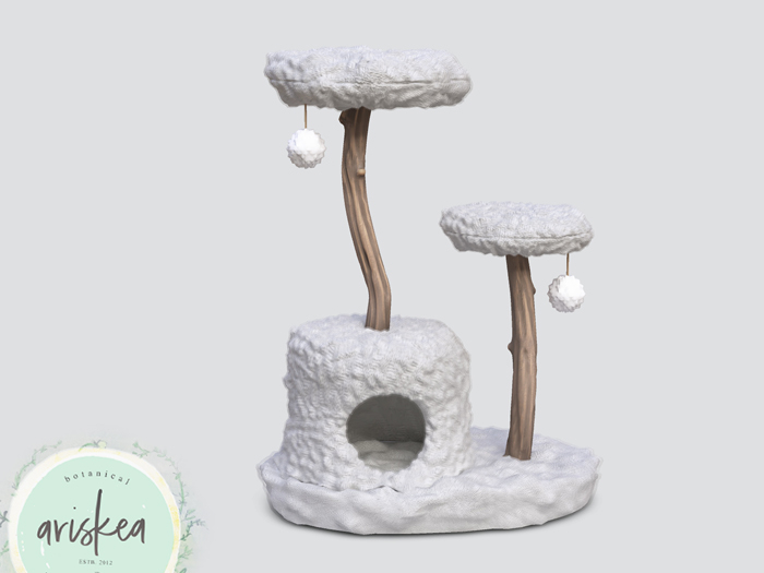 Ariskea[Mistylove] Fluffy Cat Tree [White]