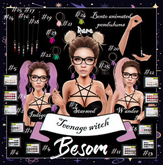 *Besom~ Crystal Pedulum *Aquamarine* #15