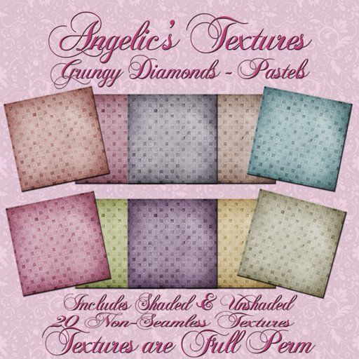 [Angelic] Grungy Diamonds Pastels