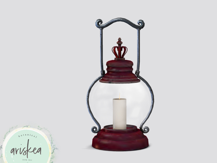 Ariskea[Yule] Round Lantern  [Red]