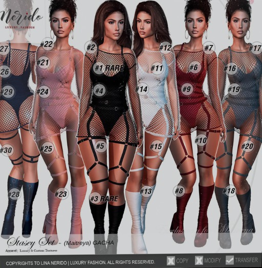 #11~Nerido~ Stasey Bodysuit (Maitreya)-White