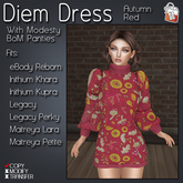~TL~ Autumn Red Diem Dress